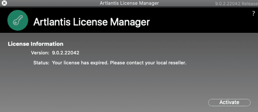 Artlantis - aktywacja licencji