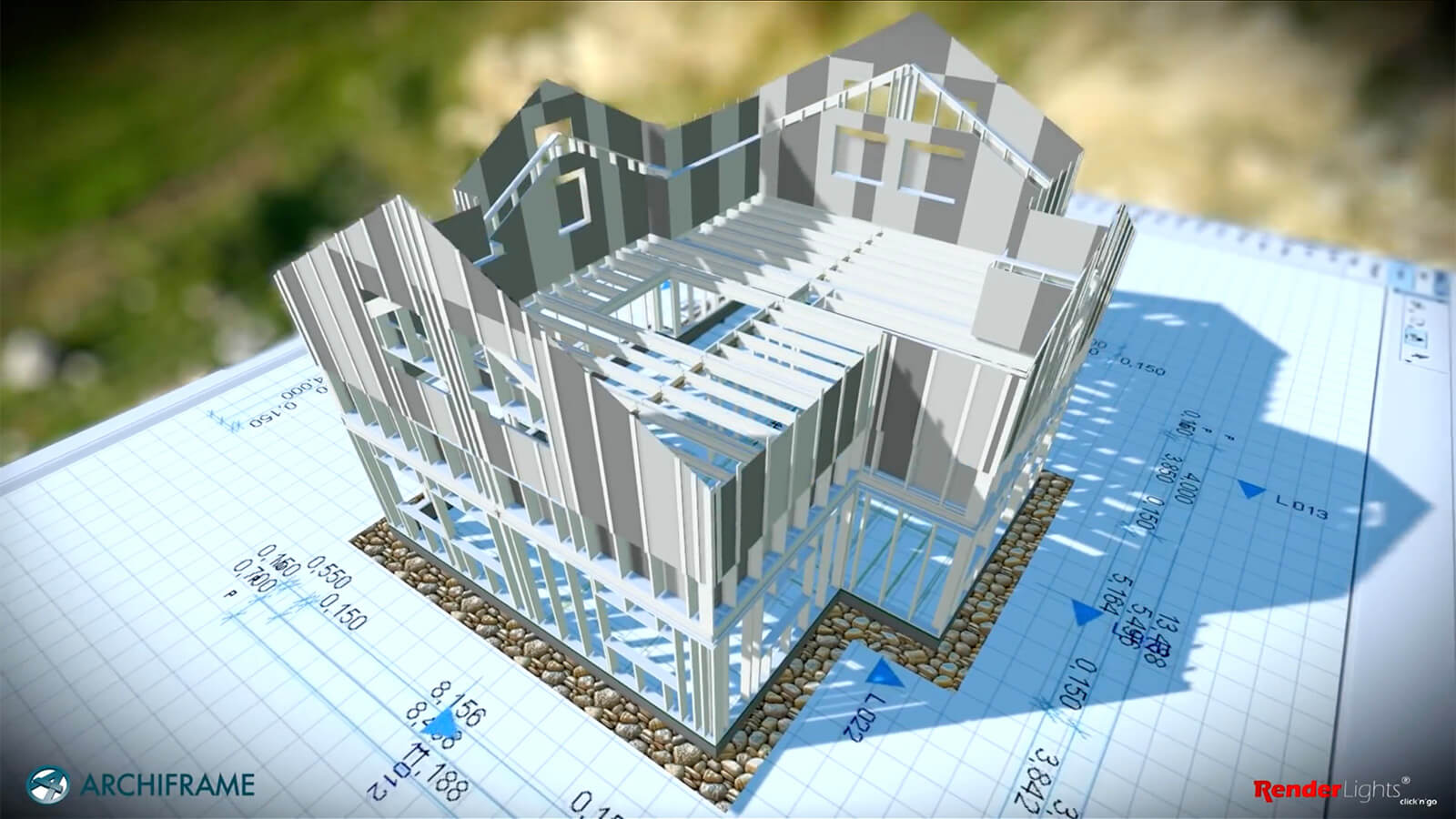 Archirame - do projektowania konstrukcji drewnianych szkieletowych