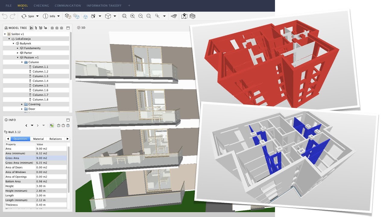 Solibri Office - filtrowanie elementów w modelach 3D