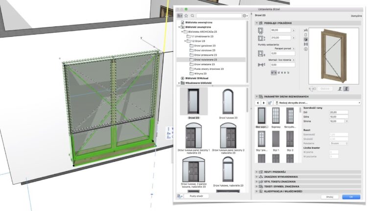 Obiekty Biblioteczne Archicada Okna I Drzwi