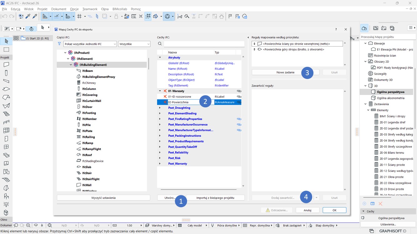 Dwa Zadania Mapowania W Jednym Parametrze IFC
