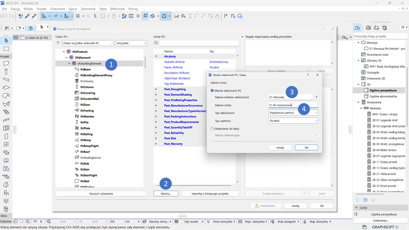 Dodawanie Własnego Parametru IFC