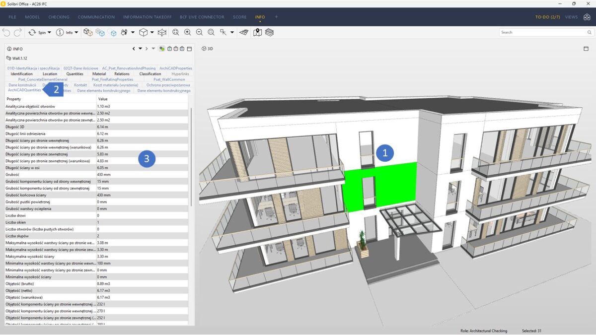 Parametry W Modelu IFC