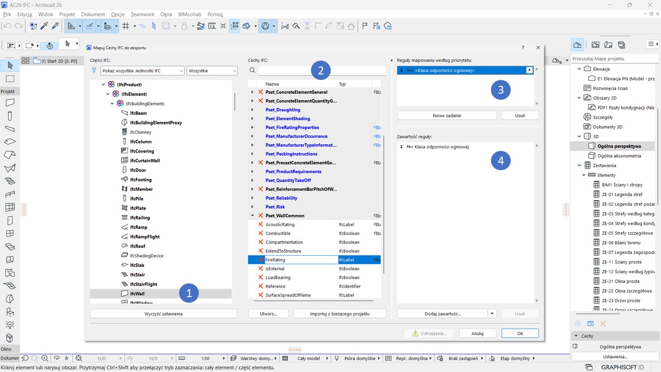 Zasada Mapowania Parametrów IFC