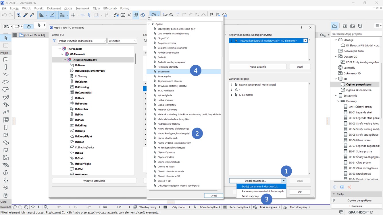Złożone Mapowanie Parametru IFC