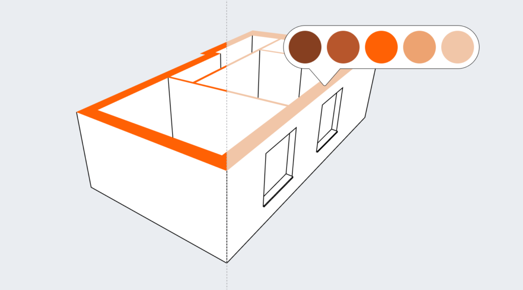 Archicad 28 BIMX paleta kolorow Plaszczyzna Ciecia