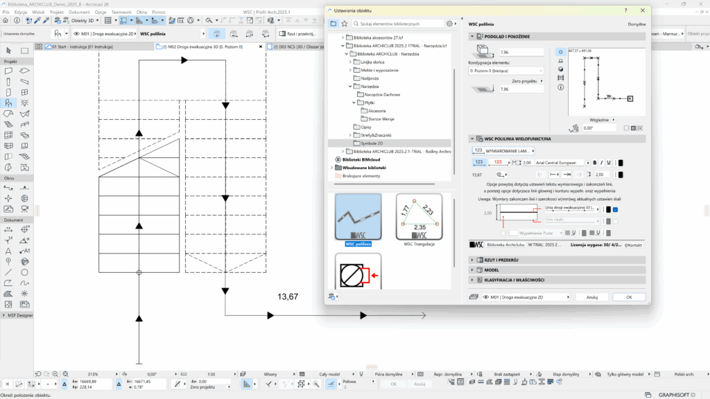 Archicad-Biblioteka-Archiclub-polilinia