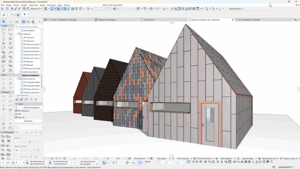 Unikalne rozwiązanie od WSC działające zarówno jako obiekt jak i akcesoria powiązane do elementów pozwala na wykonanie zaawansowanego układu płytek lub elementów na wybranej powierzchni.
