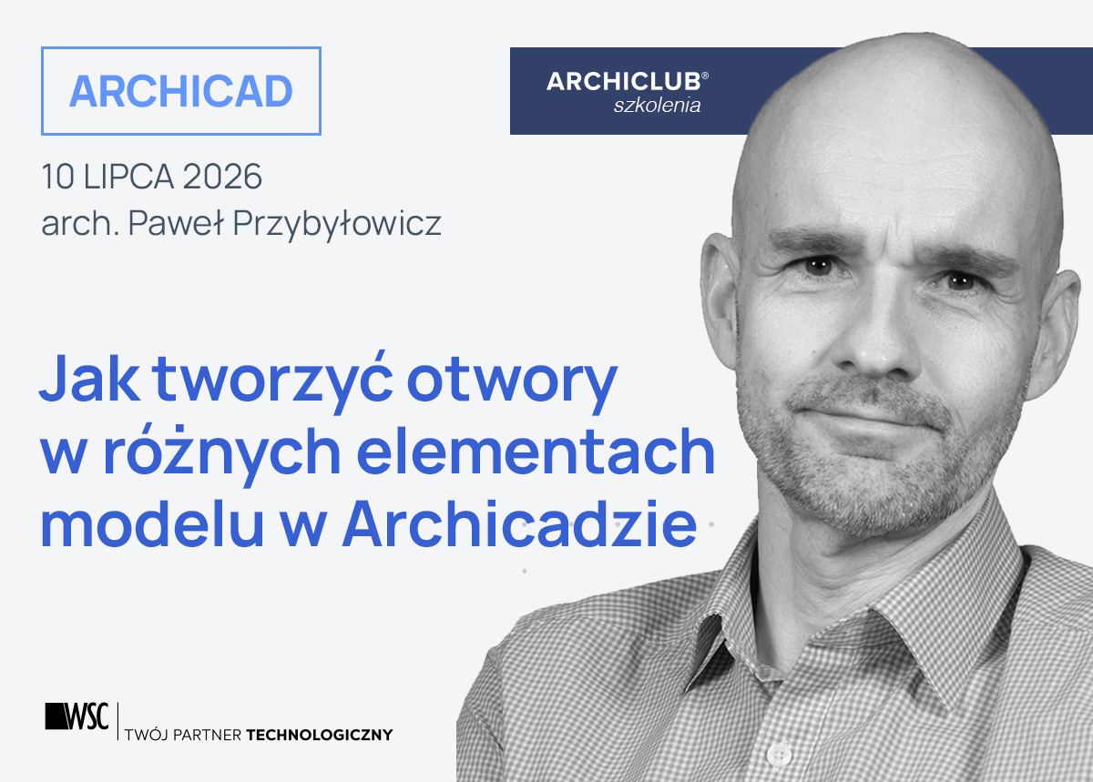 Tworzenie otworów w modelu w Archicadzie